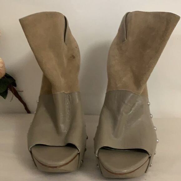 CAMILLA SKOVGAARD LONDON PEEP-TOE PLATFORM ANKLE‎ BOOTIES HEEL SHOES SIZE 40 - Picture 2 of 10